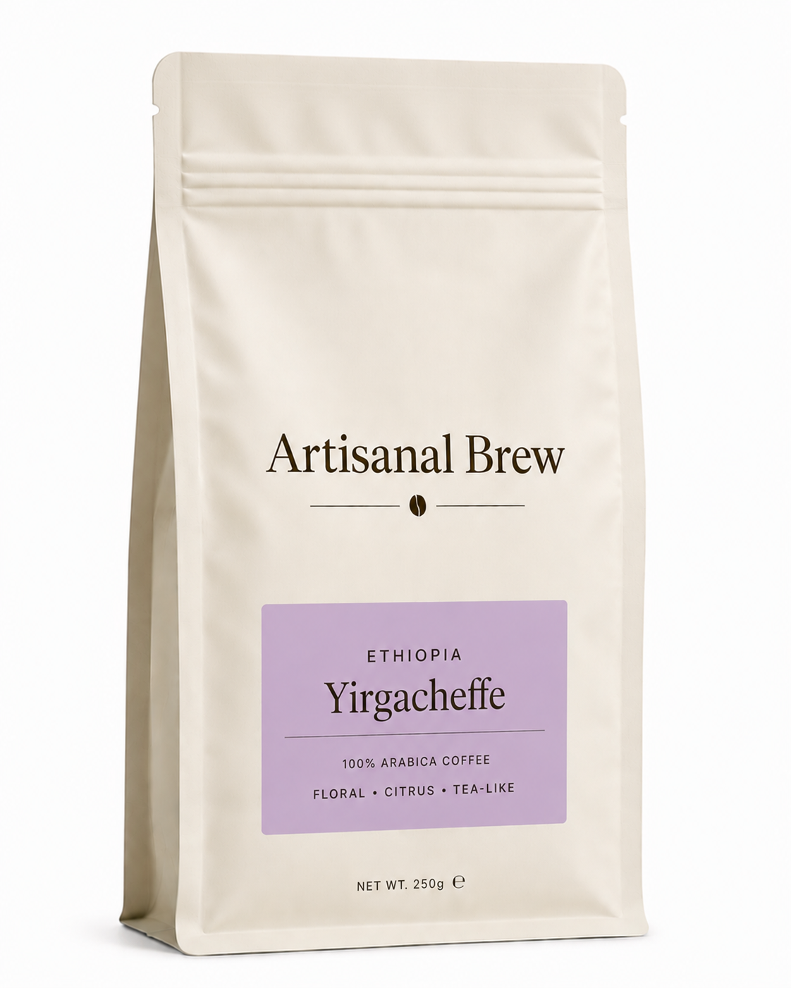 Artisanal Brew Ethiopia Yirgacheffe coffee bag